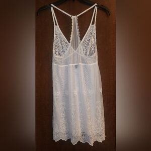INC White sheer babydoll size M, special occasion, New